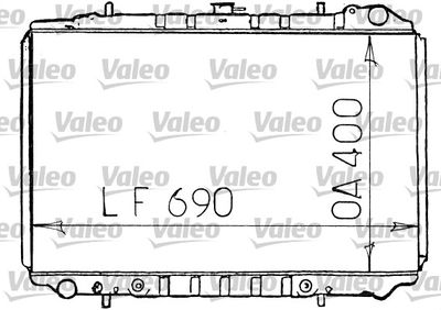 Radiator, engine cooling VALEO 731134