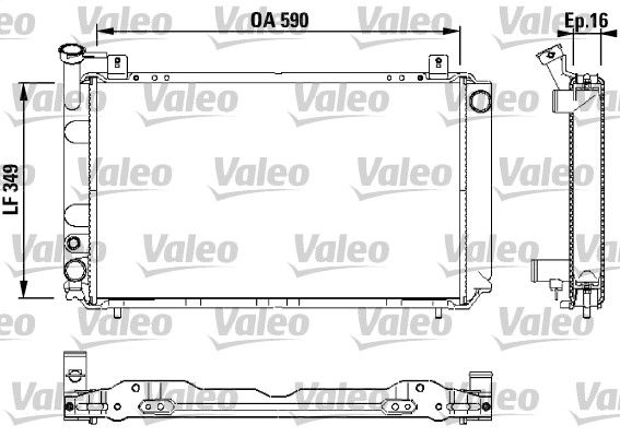 VALEO 731147 Radiator, engine cooling