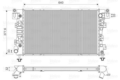 Radiator, engine cooling VALEO 731148