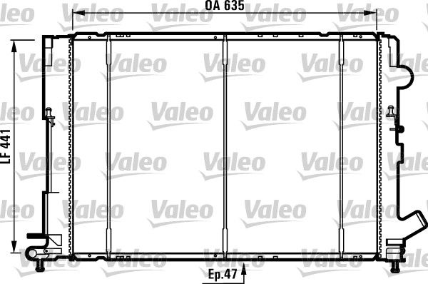 VALEO 731161 Radiator, engine cooling