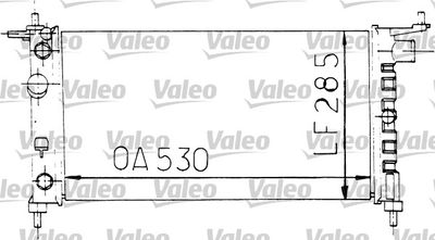 Radiator, engine cooling VALEO 731178
