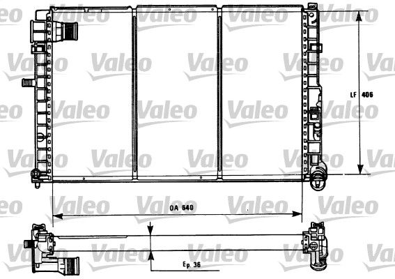 VALEO 731185 Radiator, engine cooling