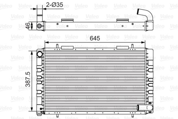 VALEO 731235 Radiator, engine cooling
