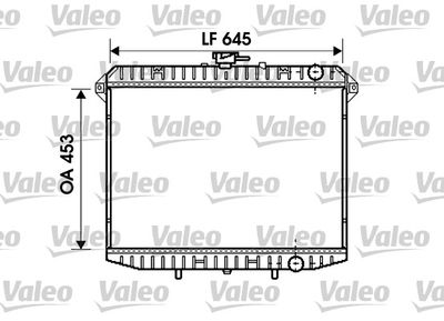 Radiator, engine cooling VALEO 731261