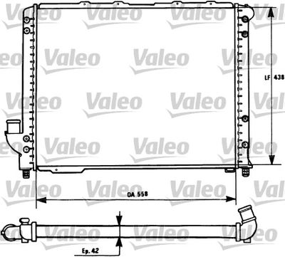 Radiator, engine cooling VALEO 731278