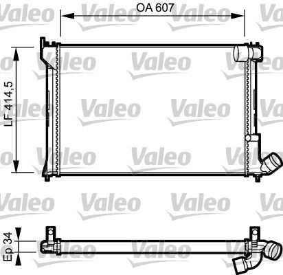 VALEO 731297 Radiator, engine cooling