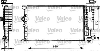 Radiator, engine cooling VALEO 731298