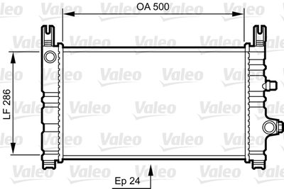 Radiator, engine cooling VALEO 731299