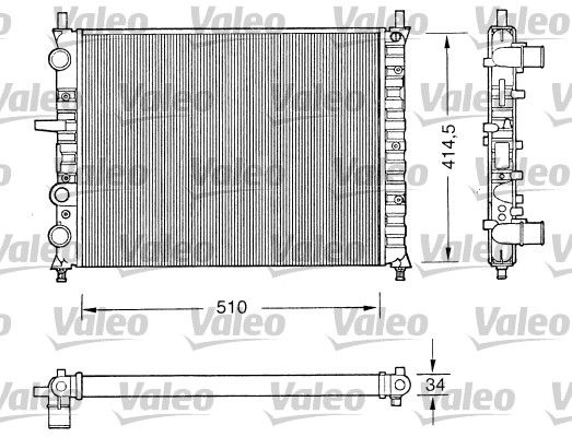 VALEO 731303 Radiator, engine cooling