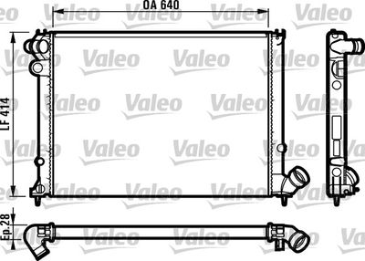Radiator, engine cooling VALEO 731381