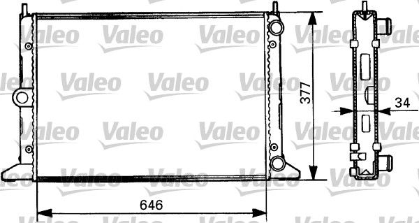 VALEO 731386 Radiator, engine cooling