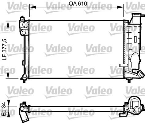 VALEO 731391 Radiator, engine cooling