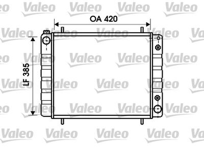 Radiator, engine cooling VALEO 731406