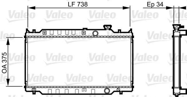 VALEO 731417 Radiator, engine cooling