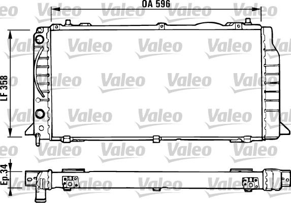 VALEO 731422 Radiator, engine cooling