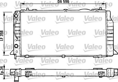 Radiator, engine cooling VALEO 731422