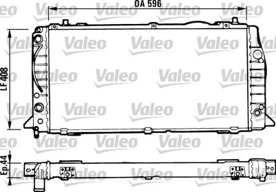 Radiator, engine cooling VALEO 731428