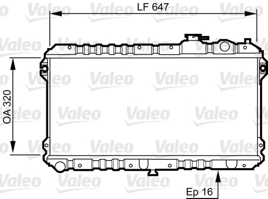 VALEO 731437 Radiator, engine cooling