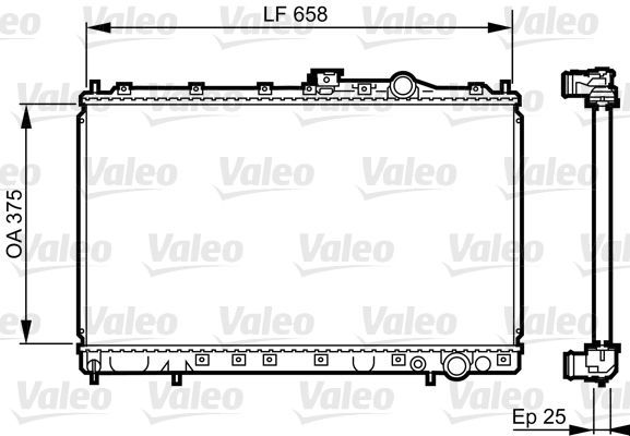 VALEO 731451 Radiator, engine cooling