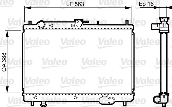 VALEO 731461 Radiator, engine cooling