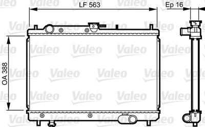Radiator, engine cooling VALEO 731461