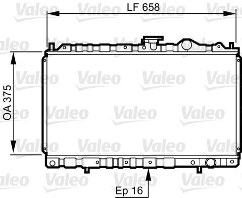 VALEO 731462 Radiator, engine cooling