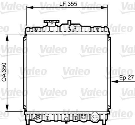 VALEO 731469 Radiator, engine cooling