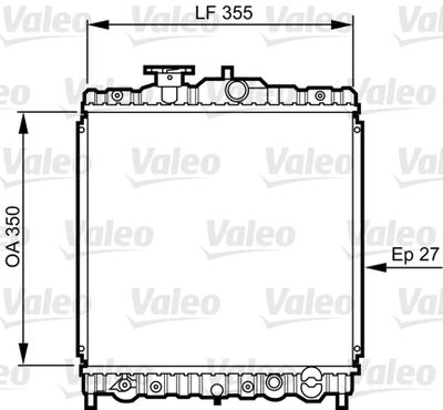 Radiator, engine cooling VALEO 731469
