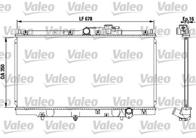 Radiator, engine cooling VALEO 731471