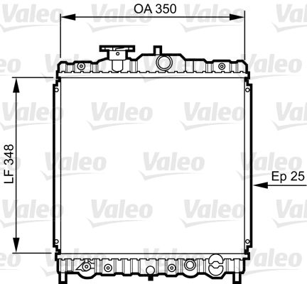 VALEO 731474 Radiator, engine cooling