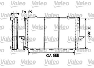 Radiator, engine cooling VALEO 731477
