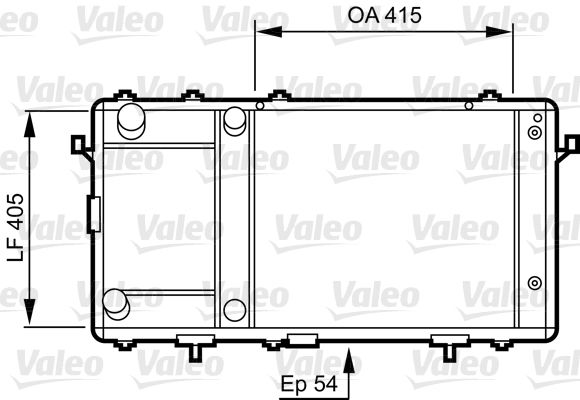VALEO 731491 Radiator, engine cooling