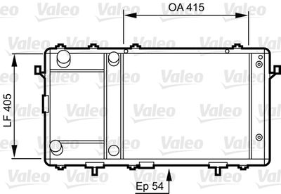 Radiator, engine cooling VALEO 731491