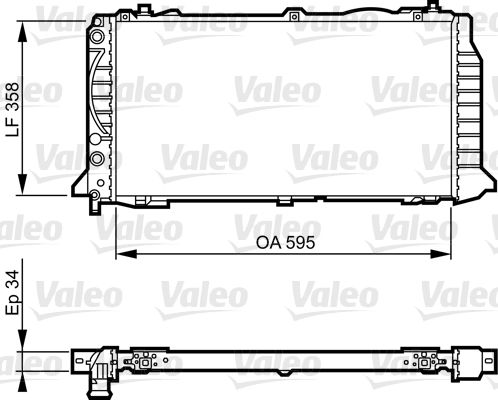 VALEO 731501 Radiator, engine cooling
