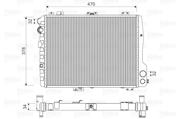VALEO 731505 Radiator, engine cooling