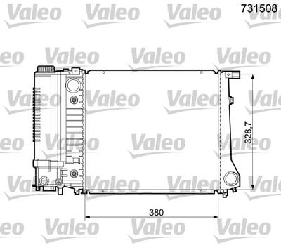 Radiator, engine cooling VALEO 731508
