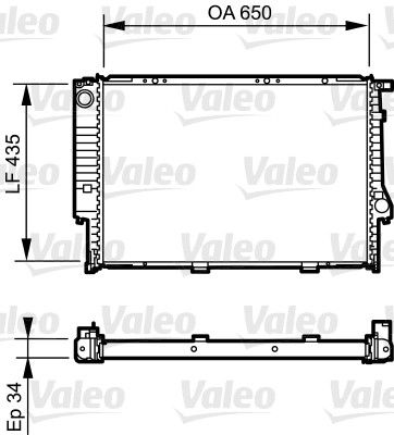 Radiator, engine cooling VALEO 731523