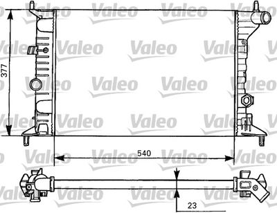 Radiator, engine cooling VALEO 731525