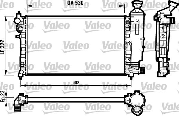 VALEO 731526 Radiator, engine cooling
