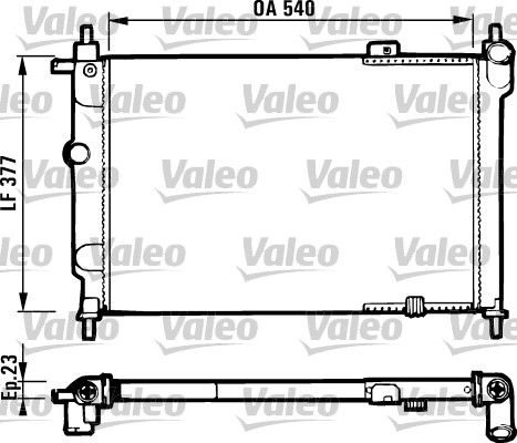 VALEO 731551 Radiator, engine cooling