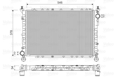 Radiator, engine cooling VALEO 731559