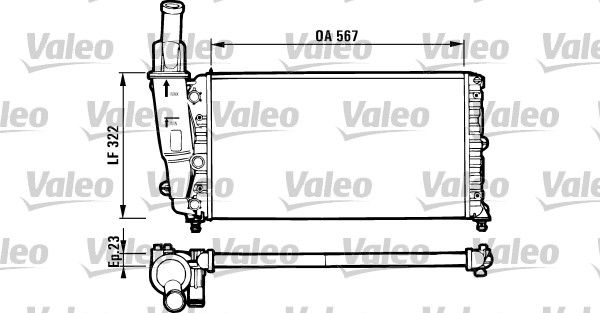 VALEO 731562 Radiator, engine cooling