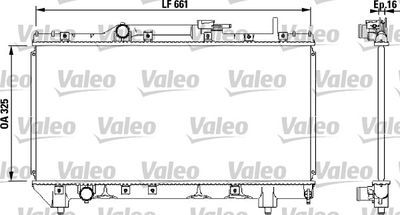 Radiator, engine cooling VALEO 731565
