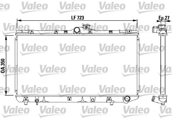 VALEO 731568 Radiator, engine cooling