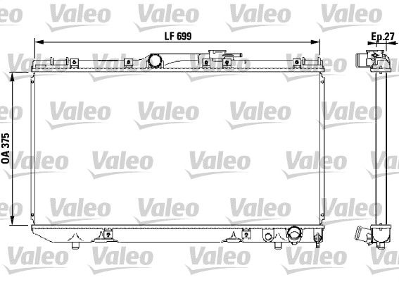 VALEO 731569 Radiator, engine cooling