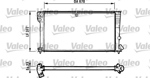 VALEO 731570 Radiator, engine cooling