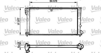 Radiator, engine cooling VALEO 731570