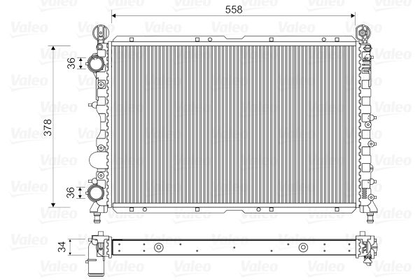 VALEO 731591 Radiator, engine cooling