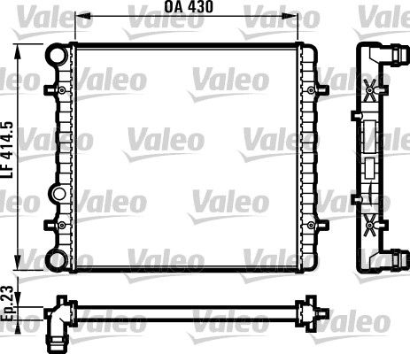 VALEO 731607 Radiator, engine cooling