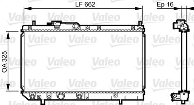 Radiator, engine cooling VALEO 731620